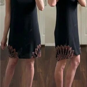 Anthropologie Chloe Oliver Beaded MIDI Dress NEW
